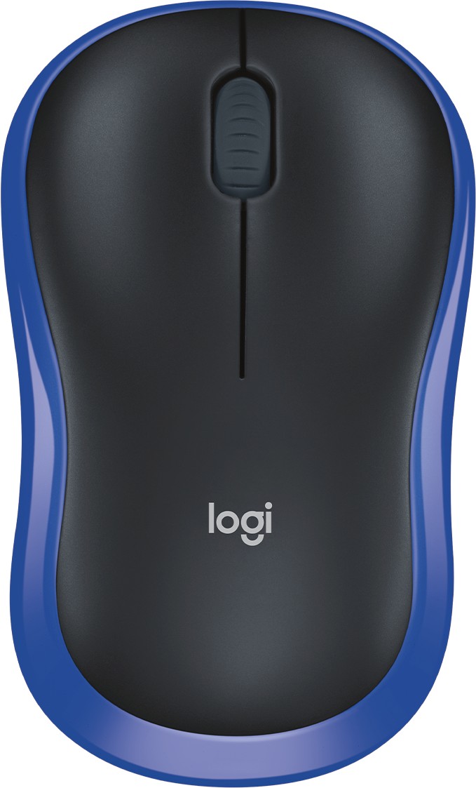 Logitech M185 Wireless Maus blau