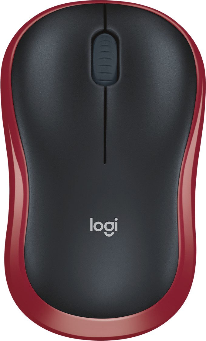 Logitech M185 Wireless Maus rot